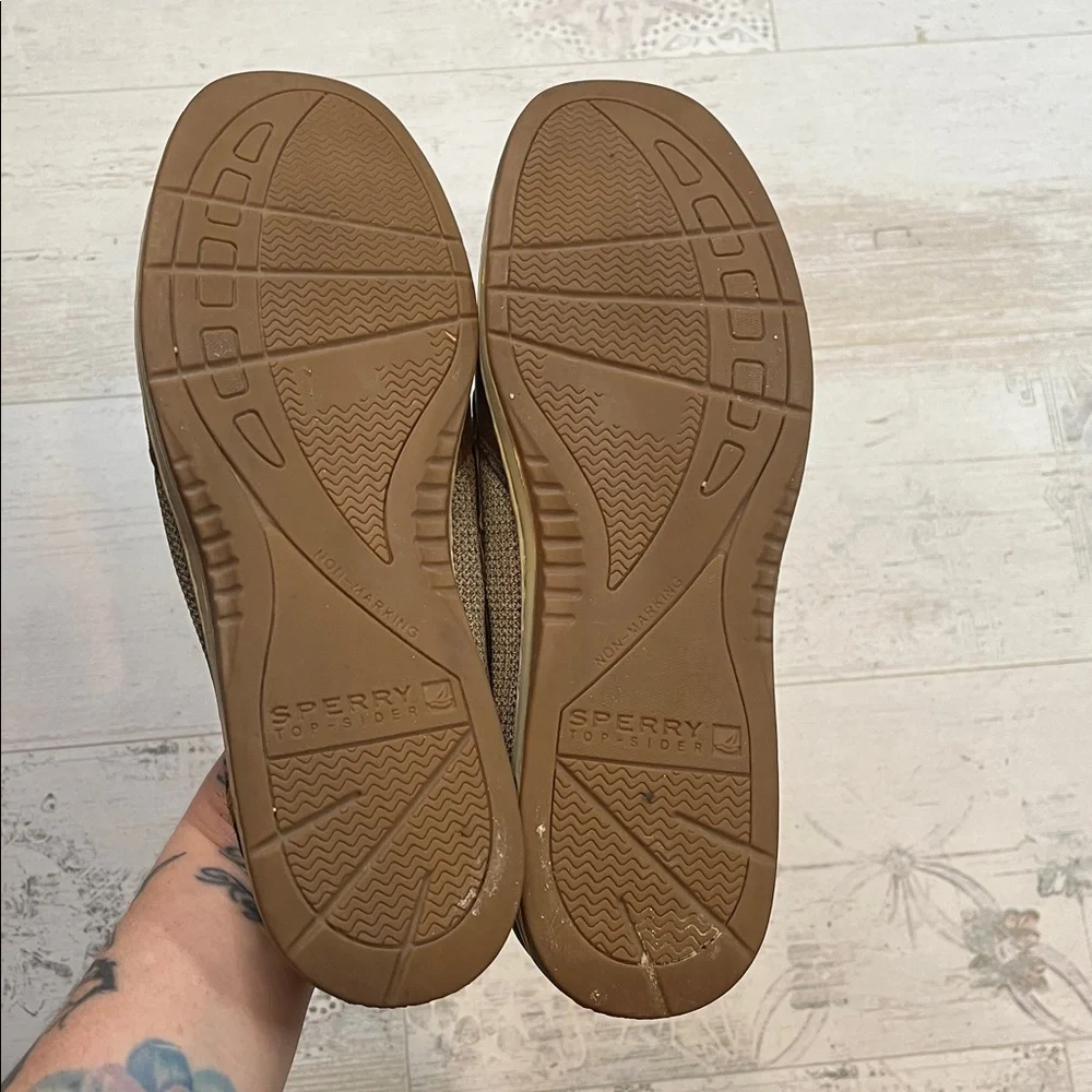 Sperry Men's Brown Leather Boat Shoes Size 11